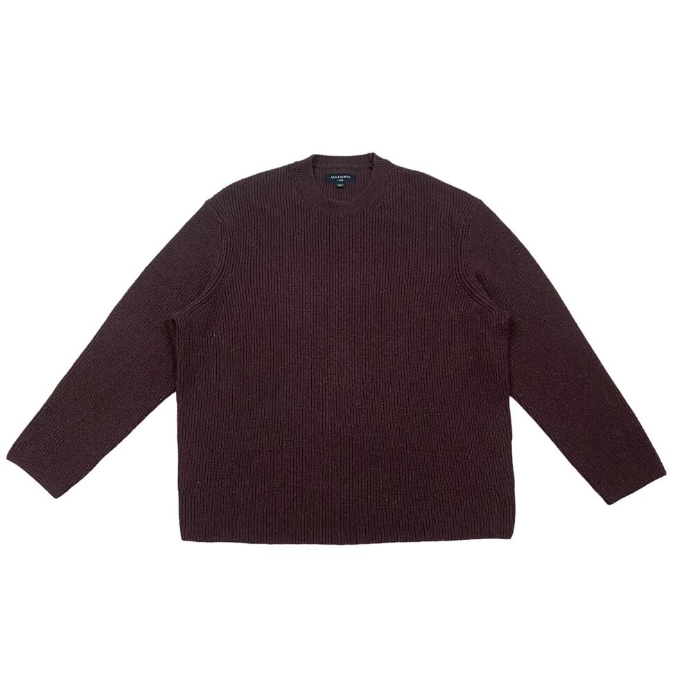 Allsaints Jensen Crew Wool Blend Knit Sweater Men's L